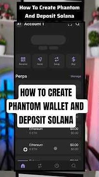 CREATE Your Phantom Wallet and Deposit SOLANA in Minutes!
