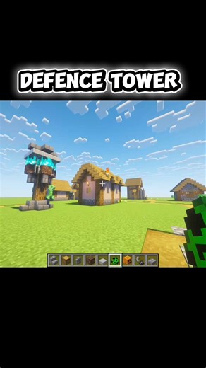 Ultimate Defense Tower 🏰 | Minecraft Survival Build #minecraft