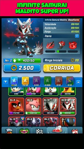 Infinite Samurai Maldito Super Upgrade! ✅ #sonicforces