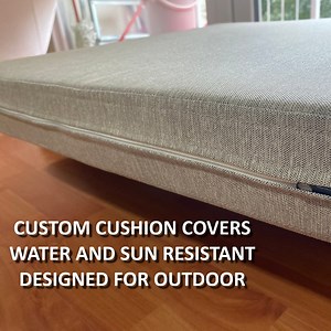 Outdoor Water Resistant Fabric Cushion Cover | Pillow Cover| | Zippered Cover | Washable Custom Bench Cushion Cover | Sunproof Pillow Cover - Etsy