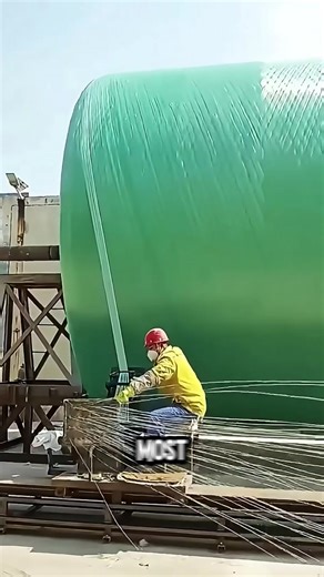 Most people don’t know how giant tanks are made. #manufacturingprocess #frp #fblifestyle | Metzgerei Ogunquit Studio