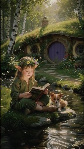 📖 Hobbit Hut 🧝‍♀️ Elven Child 🌲Magic Forest