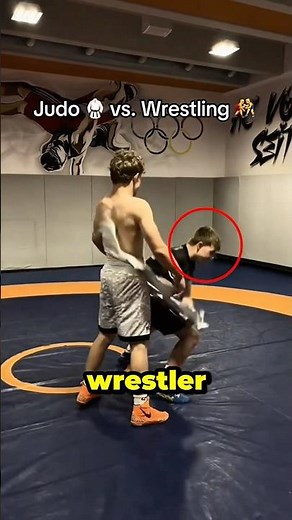 Judo Throw vs Wrestling Takedown #judo #wrestling #technique