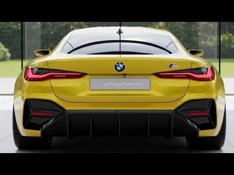 2030 BMW 4 Series Yellow Hypercar Concept | Futuristic BMW 4 Series 2030 Luxury Coupe