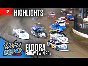Friday Twin 25s | World 100 at Eldora Speedway 9/6/24 | Highlights