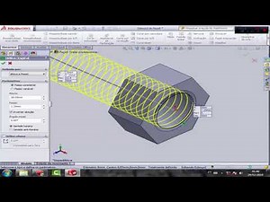 Curso Básico Solidworks - Aula #6 Rosca Interna e Porca Sextavada