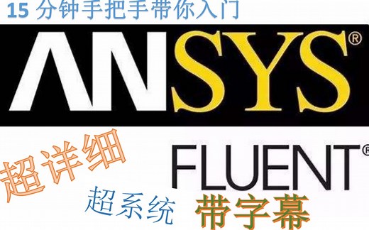 【怂管木觉兽】15分钟手把手带你入门fluent 超详细讲解 超系统教程 带字幕