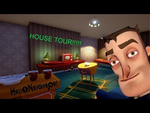FURNISHED House Tour in Hello Neighbor Alpha 2!