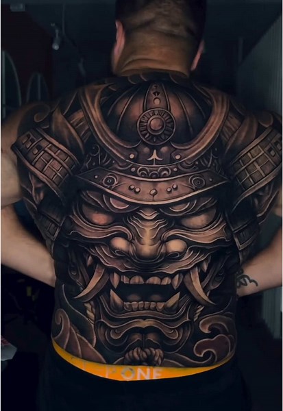 Samurai Henya Mask Tattoo: A Masterpiece of Honor