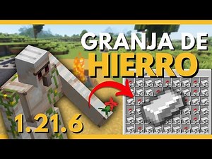 🔥 Como hacer una ¡GRANJA DE HIERRO en Minecraft 1.21.6! 💥 Java