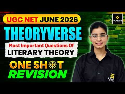 UGC NET June 2026 | Theoryverse Literary Theory One Shot Revision | Important Questions | Prerna Mam