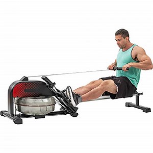 Watch Folding Water Rowing Machine for Home Gym Cardio Fitness on Amazon Live