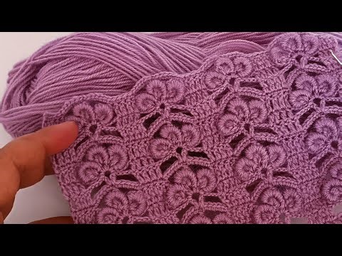 It will suit everything very well! crochet flower embossed, crochet stitch