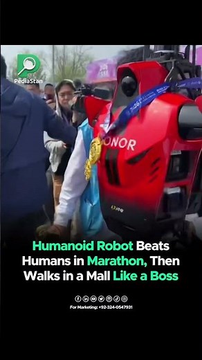 Humanoid Robot Beats Humans in Marathon, Then Walks in a Mall Like a Boss