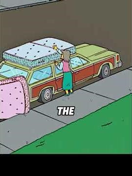 Homer lay down on a bed in the store #cartoon #simpsons #fyp #shorts #movie