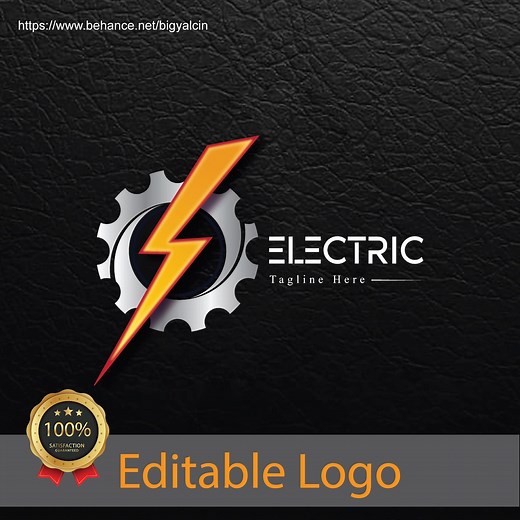 Professional Electrician Logo – Editable Branding for Electrical Services / Thunder Logo Design for Electrical Contractors / Electric Logo - Etsy