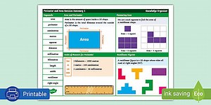 Perimeter and Area Revision Summary 1