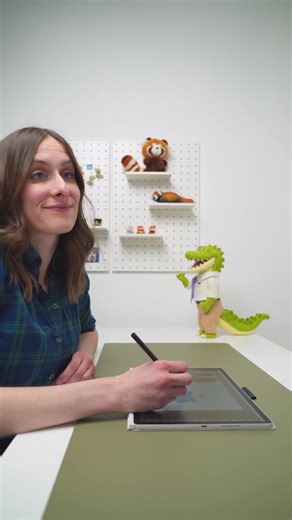 Watch character designer and felt artist, Chelsea Trousdale, go from a digital sketch to a handmade sculpt in the blink of an eye, all on her trusted MovinkPad Pro 14. Easy, portable, and always ready when inspiration strikes – or you find yourself entranced by the cutest lil red panda. To learn more about Chelsea and her creative process, head on over to community.wacom.com #madewithwacom #movinkpadpro