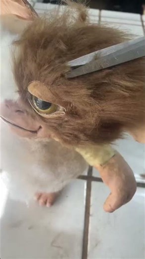 How to Make Gizmo from Gremlins #halloween #gizmo #gremlins #diy #movieprop #movie
