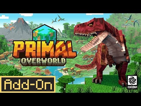 PRIMAL OVERWORLD Addon Brings Dinosaurs & Ancient Biomes to Minecraft!