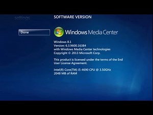 Windows Media Center History All