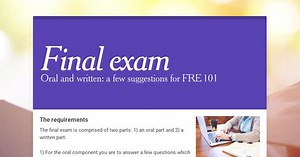 Final exam