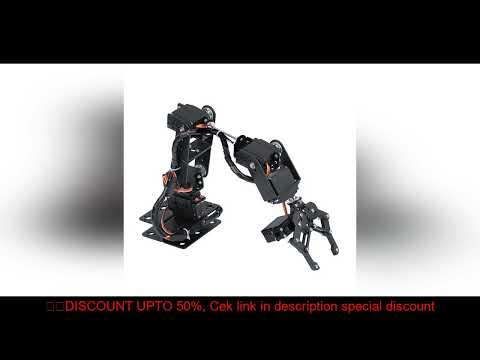 360 Degrees 6 DOF Robot Metal Alloy Mechanical Arm Claw Kit MG996R for Arduino Robotics Kit Educatio