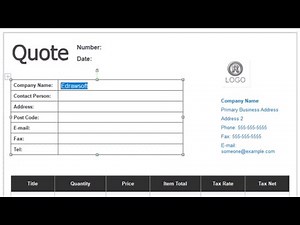 How to Create a Quotation Form| EdrawMax