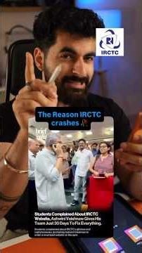 The reason irctc website crashes or is slow is not because of the devs.