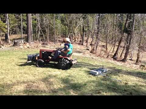 DIY grass dethatcher