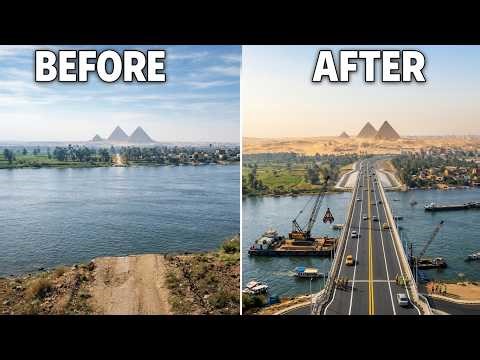From Foundation to Mega Bridge: 100 Days Complete Construction Process of the Nile Mega Bridge