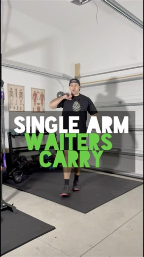 Single Arm Waiters Carry | Strong Core, Better Posture #corestrength #posture #unilateraltraining