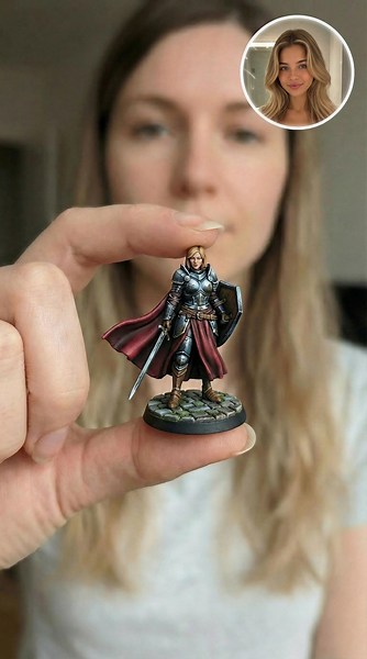 Custom D&D Character Miniature From Your Photo | Personalized RPG Hero Figure With Concept Art - Etsy