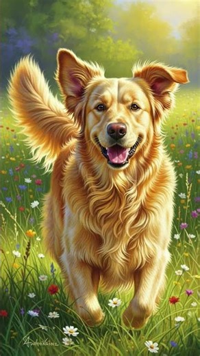 Easy Dog Painting Tutorial | Beginner-Friendly Acrylic Art 🖌️ #shorts #shortsfeed #shortsviral