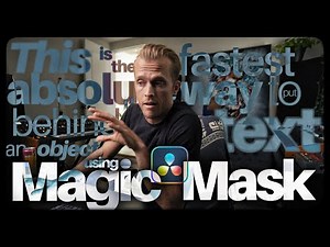 The FASTEST Way to Put Text Behind ANYTHING In DaVinci Resolve (2 minutes) – Magic Mask Tutorial