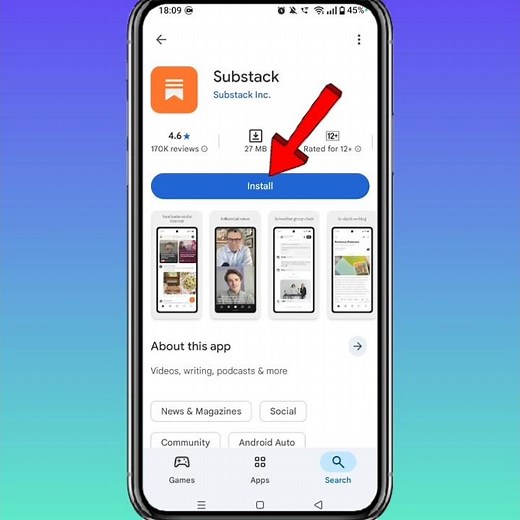 How To Install Substack App On Android || How To Download Substack App #substack #shorts