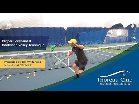 Proper Technique For The Forehand and Backhand Volley