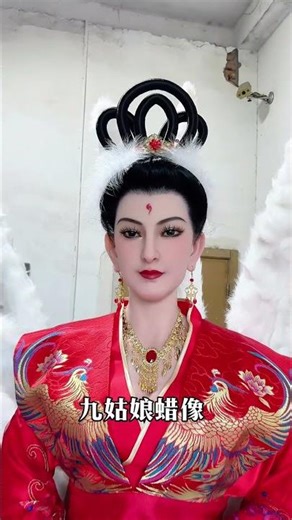 Beautiful and dignified Miss Nine wax figure #Realistic wax figure of Miss Nine