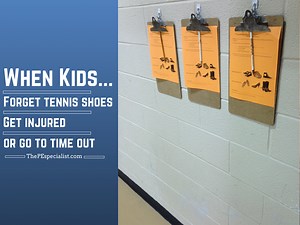 Time Out Form, Shoes Form, Injury Form for PE Class