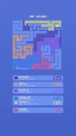 Which bot fills the maze? 🌀 MAP MAYHEM #shorts
