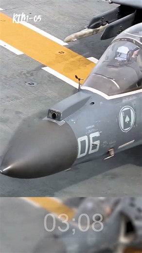 Av-8b Harrier rush take off at aircraft carrier