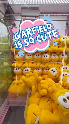 Easy Winning a Garfield in Shanghai #fun #arcade #clawmachine