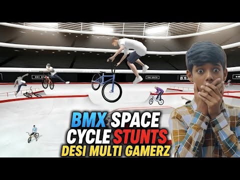क्या आप ये स्टंट कर सकते हो? 😤 BMX Space Extreme Challenge | Impossible Tricks 2025 #BMXSpace #BMX