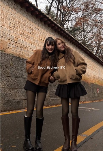 Seoul fit check 8°C 🍂☃️ - Toby Jacket - Rara Sweater - Wool Leggings - Paris Boots 🛒Order now www.howdyofficial.com Line : @howdycoat #OOTD #Outfitinspo #fashiontrend #seouloutfits #winterootd