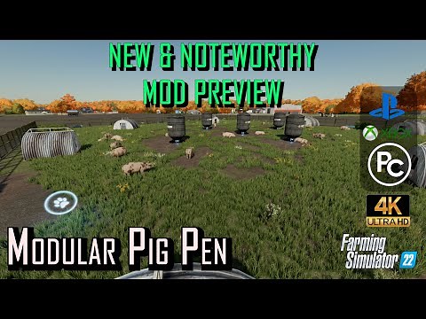 Mod Preview | Modular Pig Pen | Farming Simulator 22