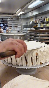 5.9K views · 117 reactions | Get a sweet peek behind the scenes as our bakers transform our iconic tiramisu cake into an edible masterpiece!  Available in-store, for pickup and local delivery! | Veniero's | Facebook