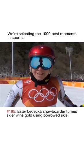 Momentsofsports1k on Instagram: "Some sports moments feel scripted — Ester Ledecká’s felt impossible. Going into the 2018 Winter Olympics, Ledecká was known as an elite snowboarder, already a world-class athlete with expectations in her own discipline. Alpine skiing? That was almost an afterthought. She wasn’t a medal favorite. She wasn’t even supposed to contend. She literally borrowed skis for the event. Most people watching barely knew her name. Then she dropped into the Super-G and delivered