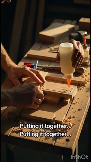 From Raw Wood → Mini Table in 15 Sec 😱 #shorts”#woodcraft #diy