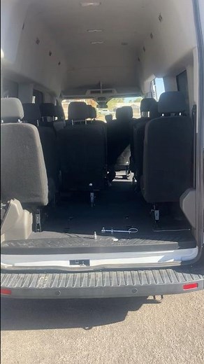 How to remove the Rear seats on a Ford Transit van.