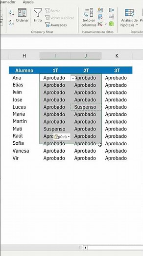 Listas desplegables codificadas por colores en Excel. Tips Excel